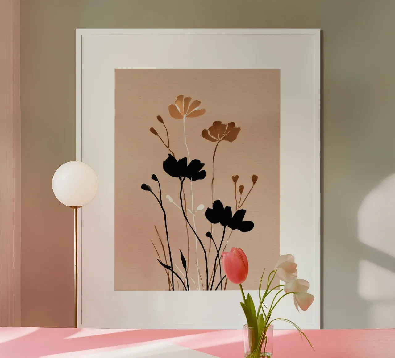 Fioritura di fiori di frassino poster con telaio in alluminio da Seed & Signal