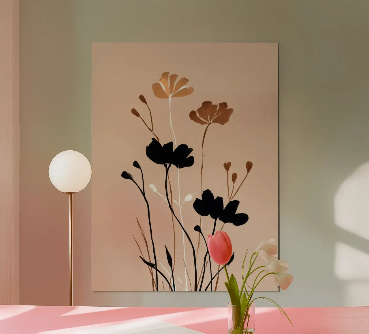 Fioritura di fiori di frassino poster con telaio in alluminio da Seed & Signal