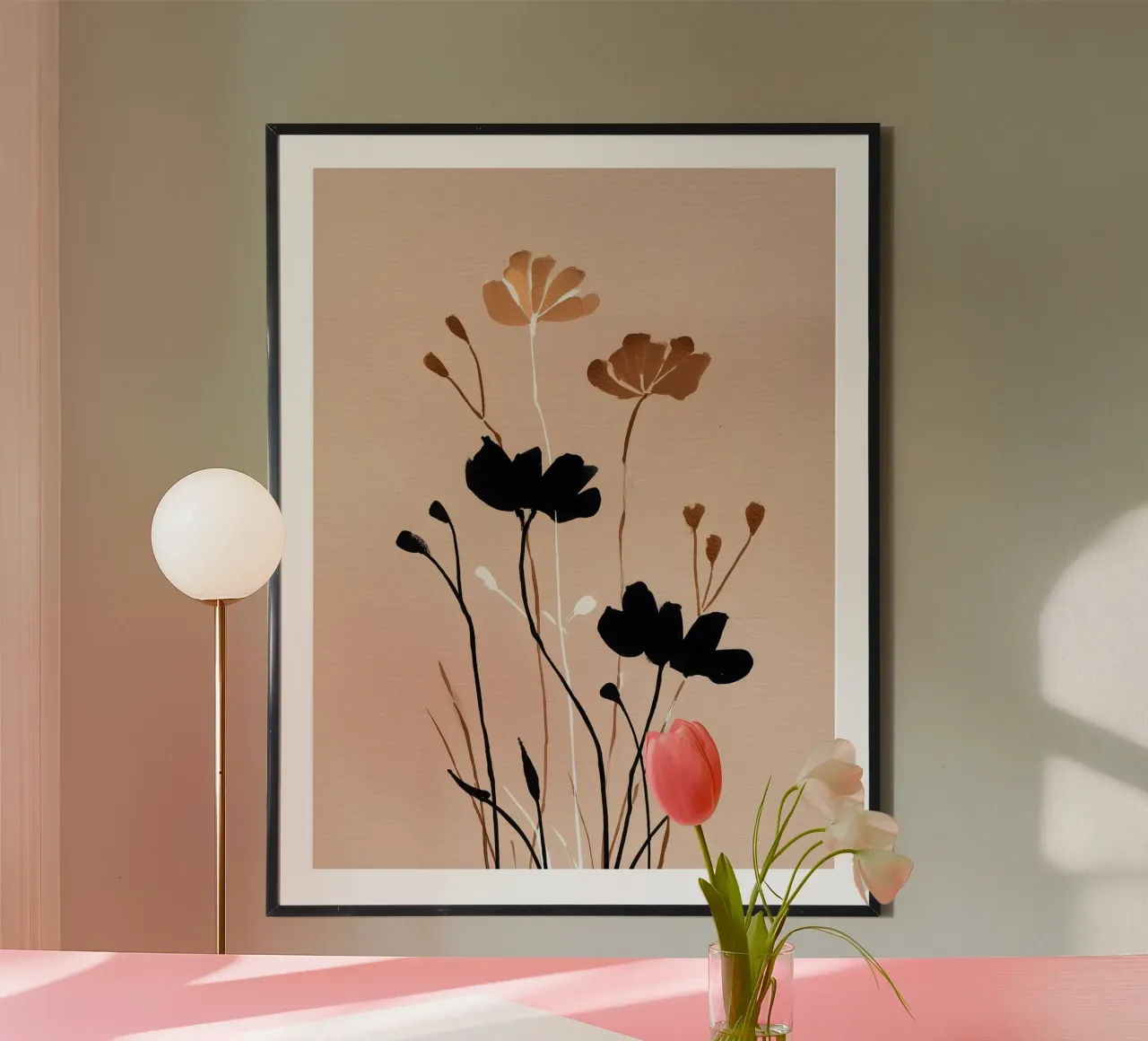 Fioritura di fiori di frassino poster con telaio in alluminio da Seed & Signal