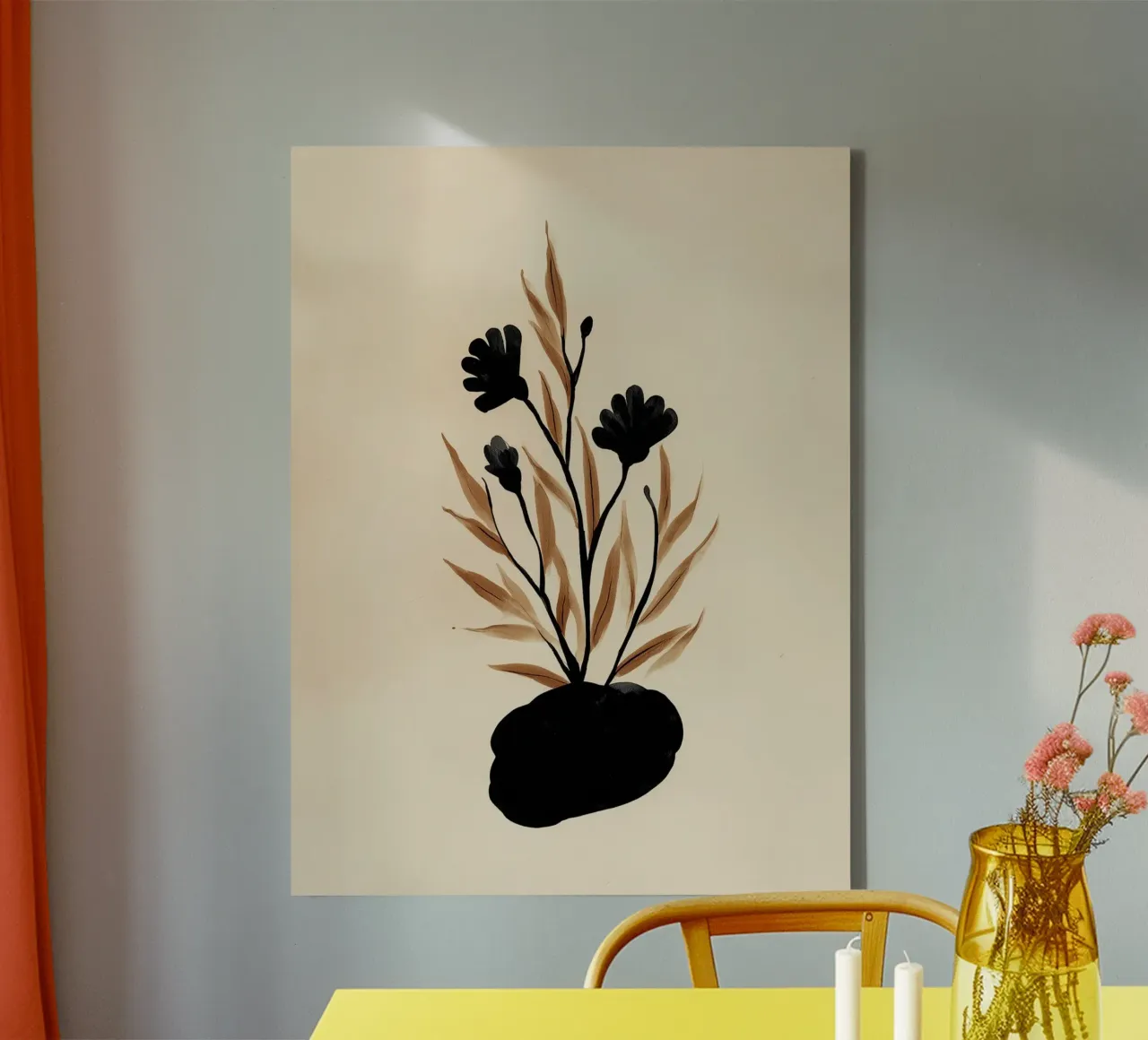 Gewortelde mijmering canvas met Baklijst van Seed & Signal