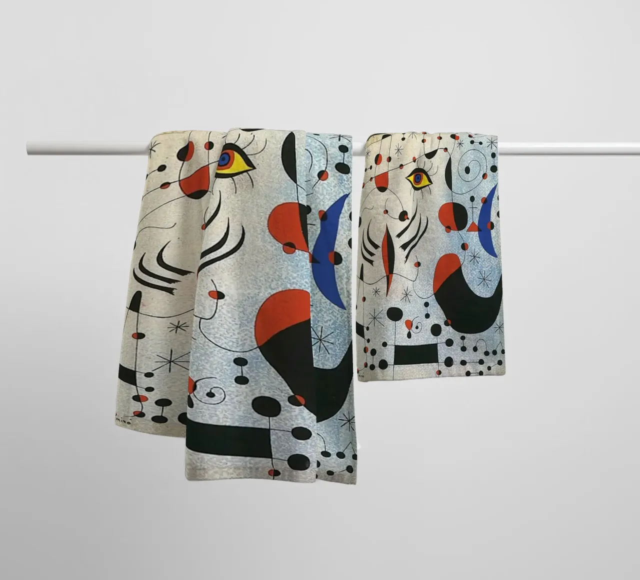 Poster d'arte di Joan Miro asciugamano da bagno da The Bakulans