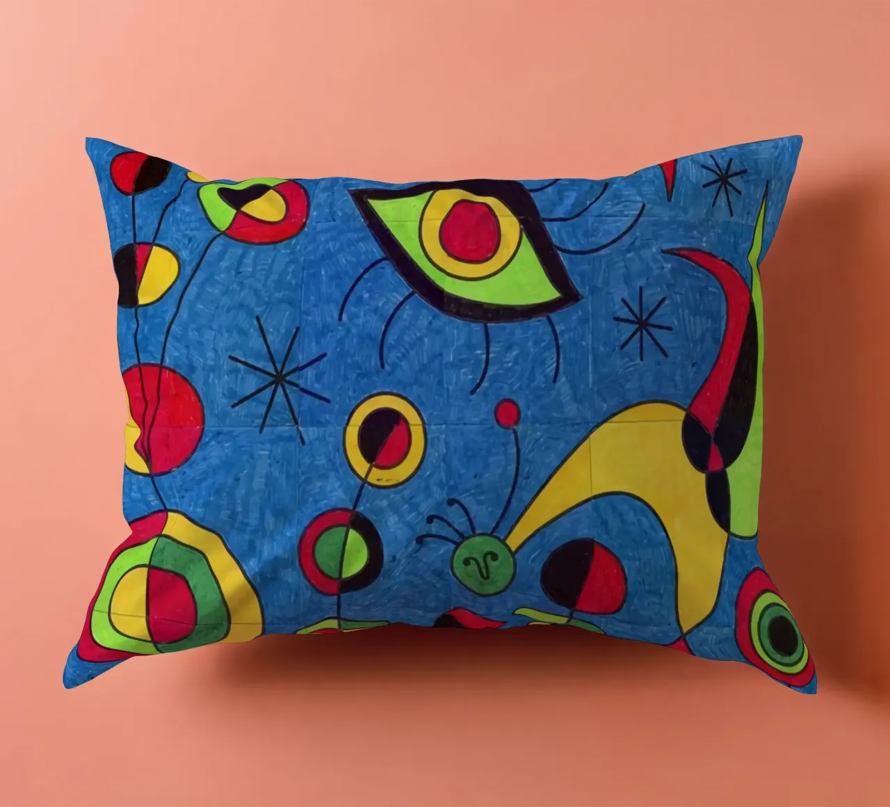 Joan Miro Stelle e occhi cuscino da The Bakulans