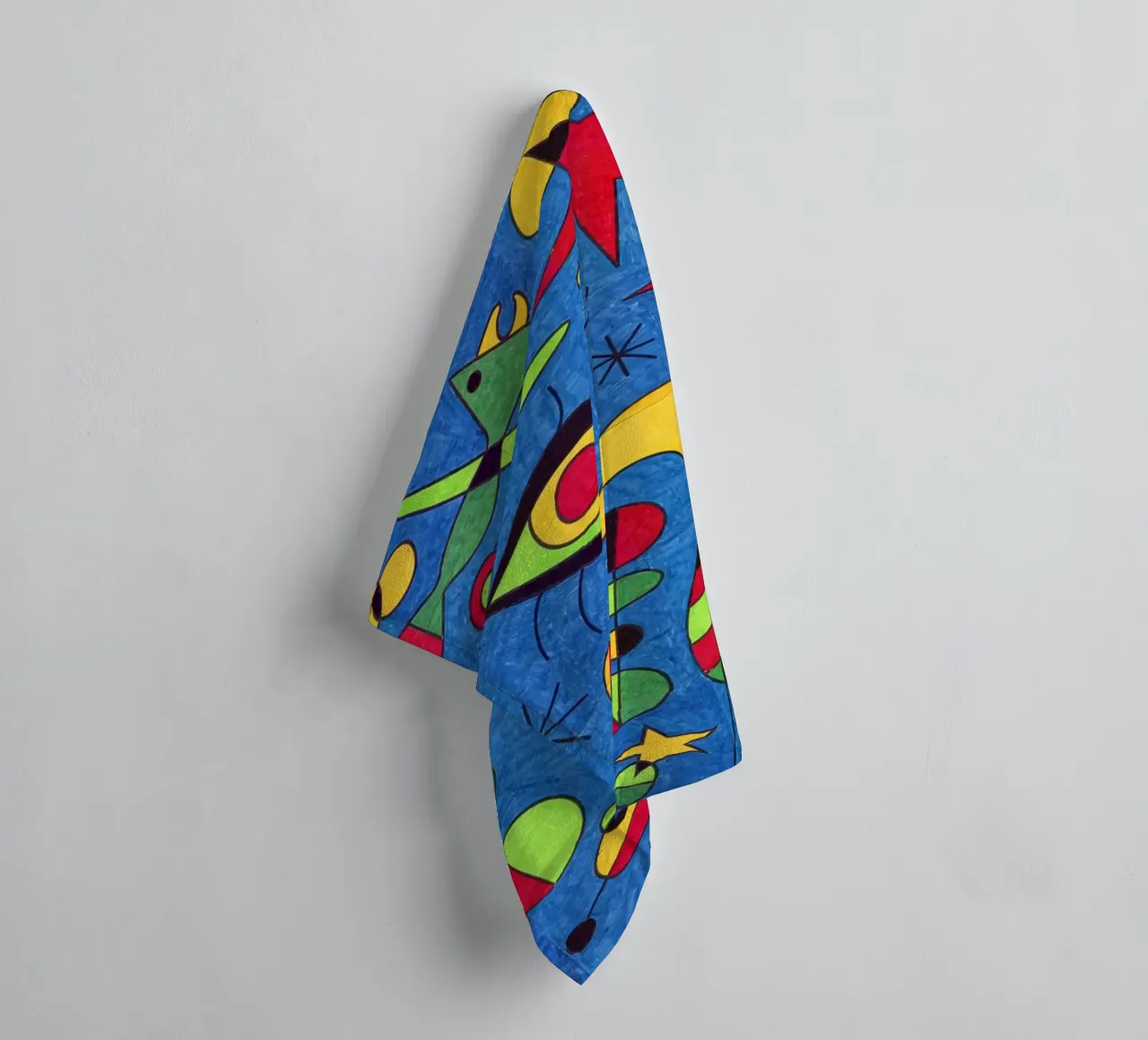 Joan Miro Étoiles et yeux serviette de bain de The Bakulans