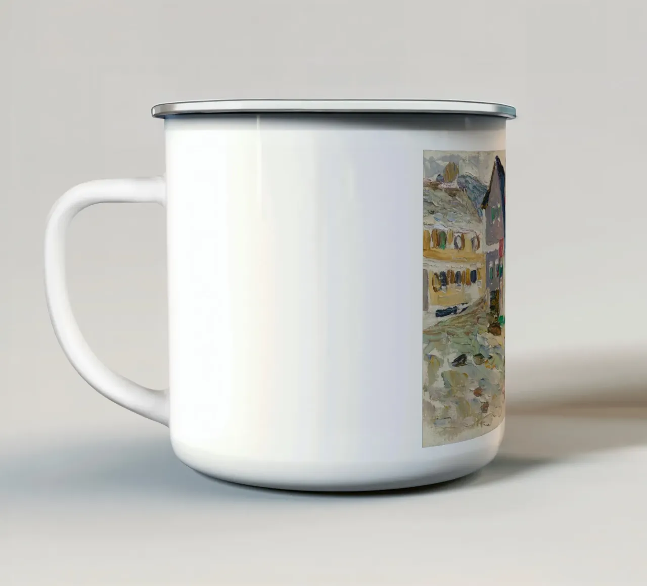 camino di recinzione della casa in pietra tazza in smalto da lara shop