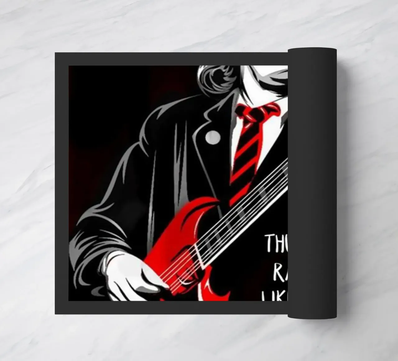 angus young Ac/Dc I'M A Rolling Thunder Art zerbino da music soul