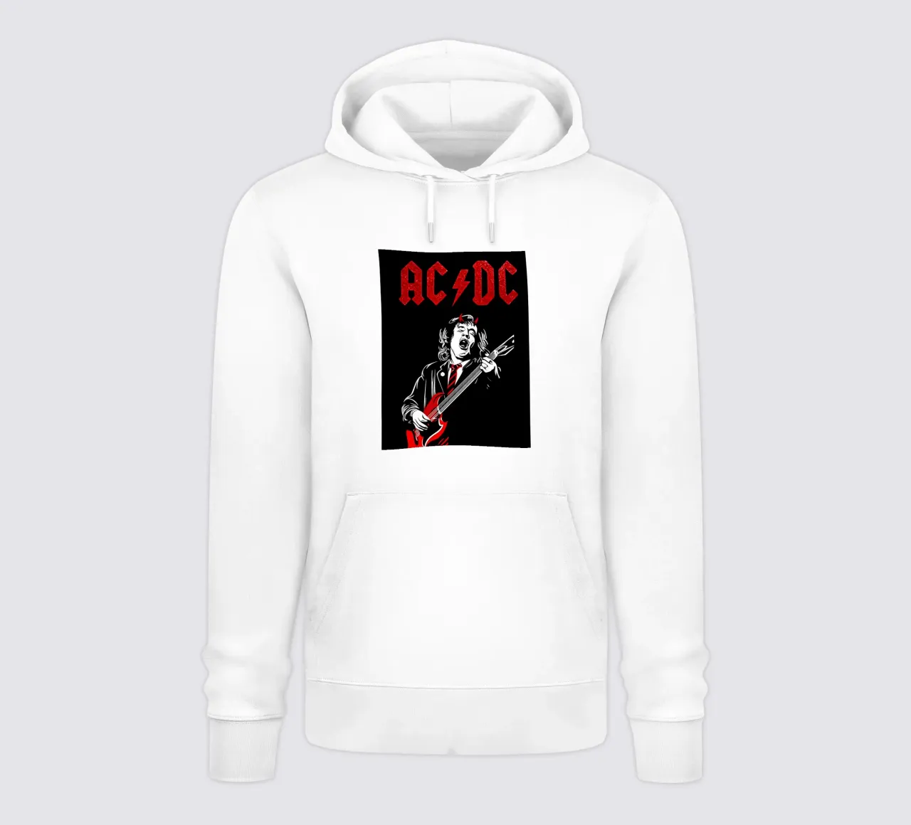 angus young Ac/Dc Art felpa con cappuccio da music soul