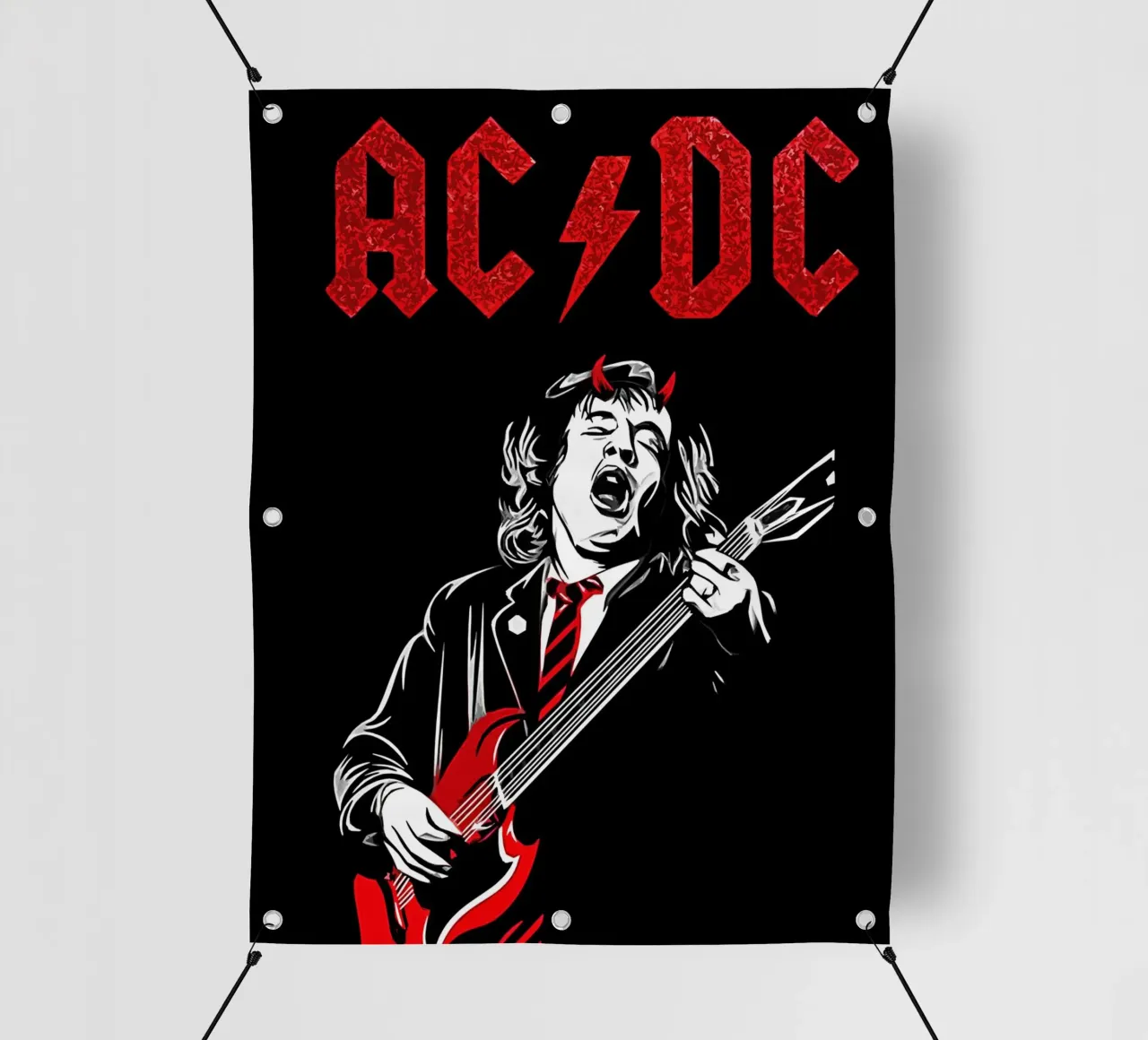 angus young Ac/Dc Art telo in pvc da music soul