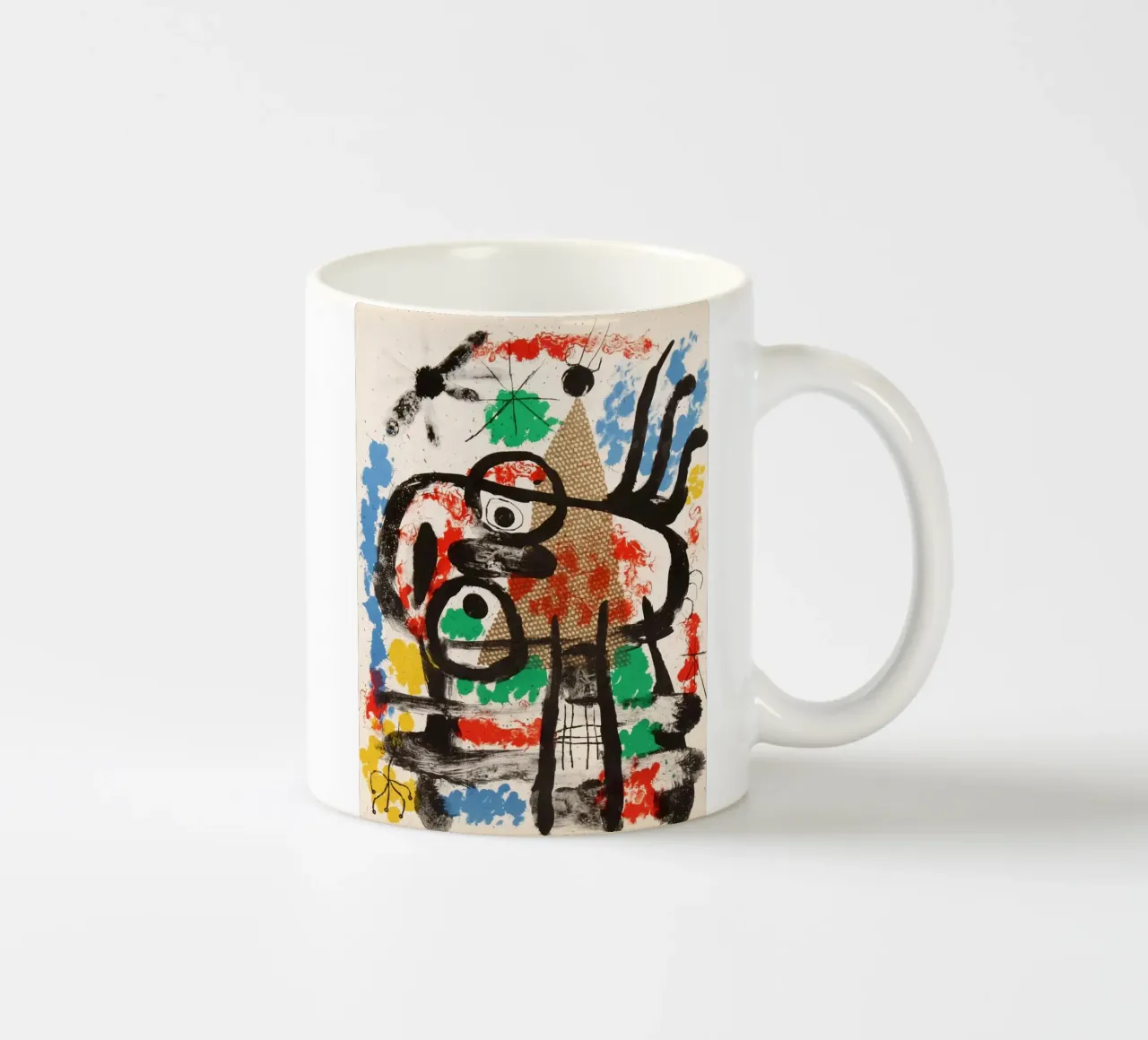Joan Miro abstracte stijl keramische mok van The Bakulans