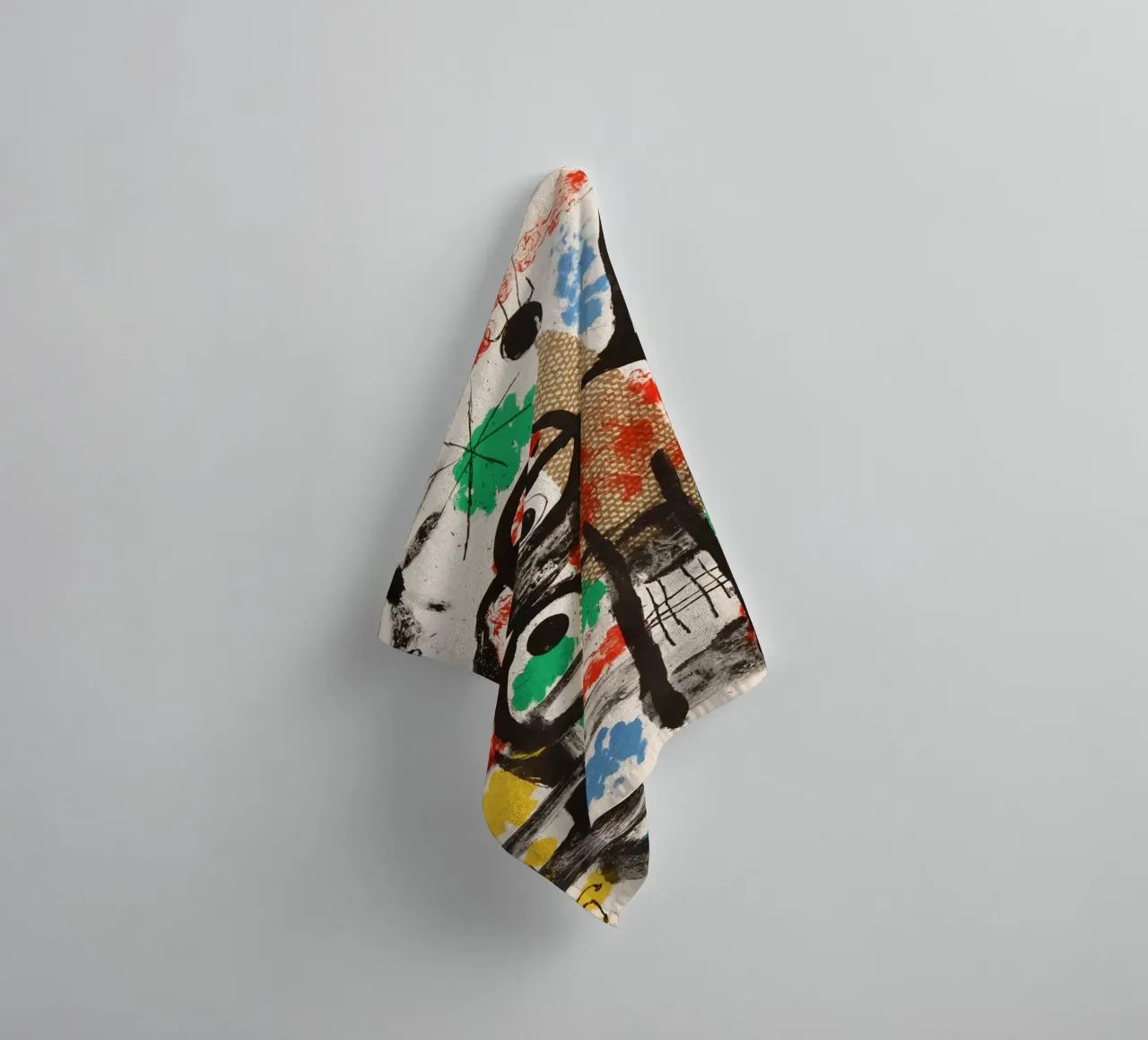 Joan Miro Abstract Style towel by The Bakulans
