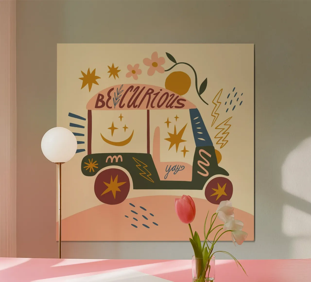 The Spirit Series No 13 poster con telaio in legno da treechild