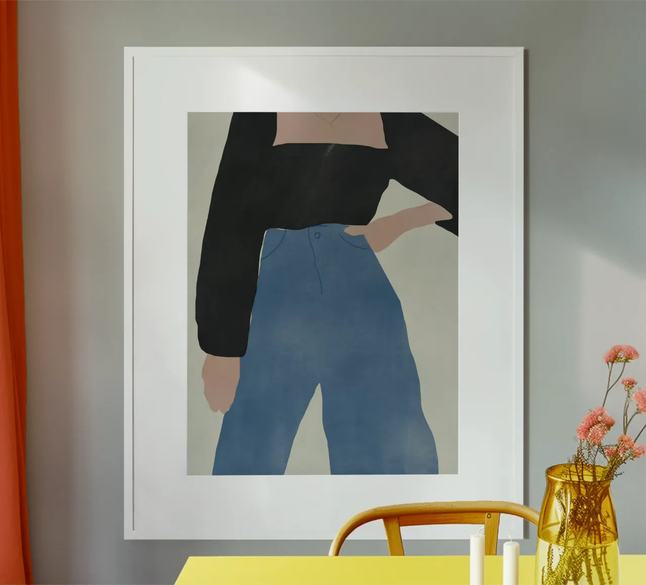 Moda figura 11 poster con telaio in plastica da Little Dean