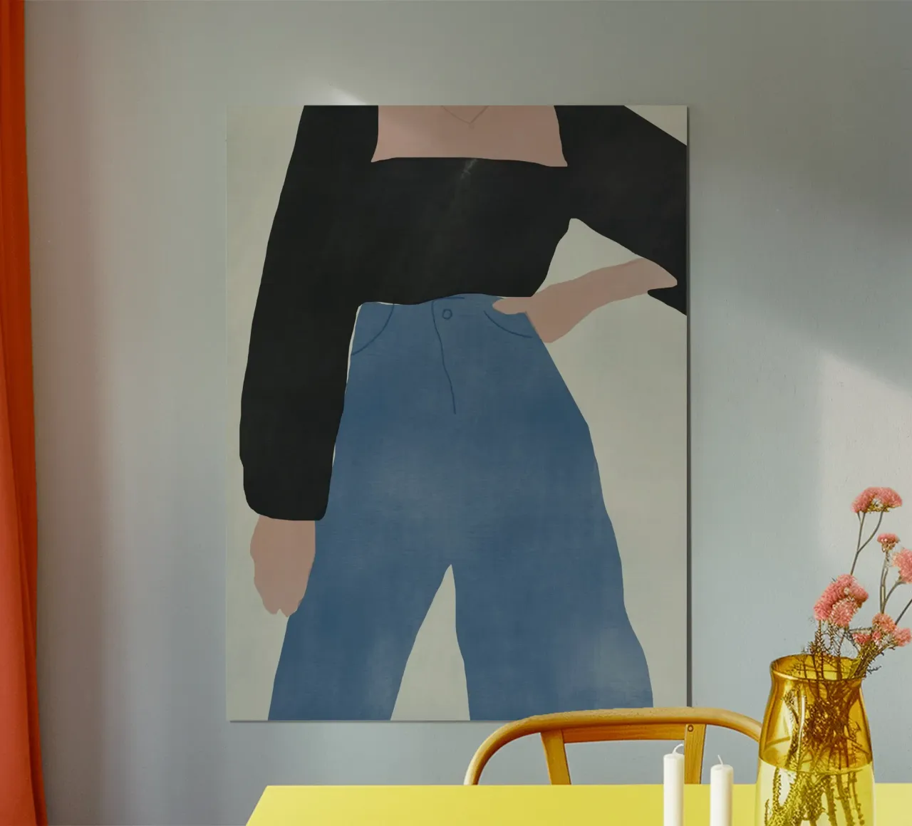 Moda figura 11 poster con telaio in plastica da Little Dean