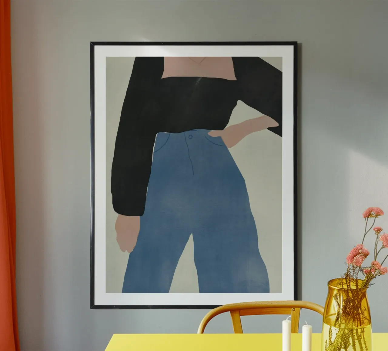 Moda figura 11 poster con telaio in plastica da Little Dean