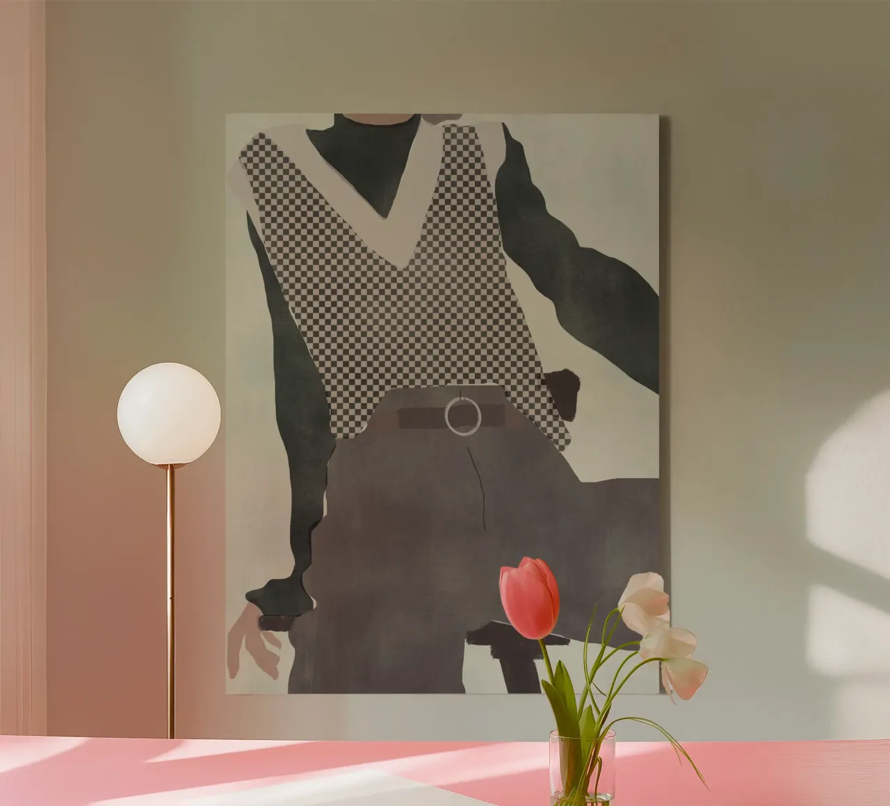Modefigur 09 Leinwand von Little Dean