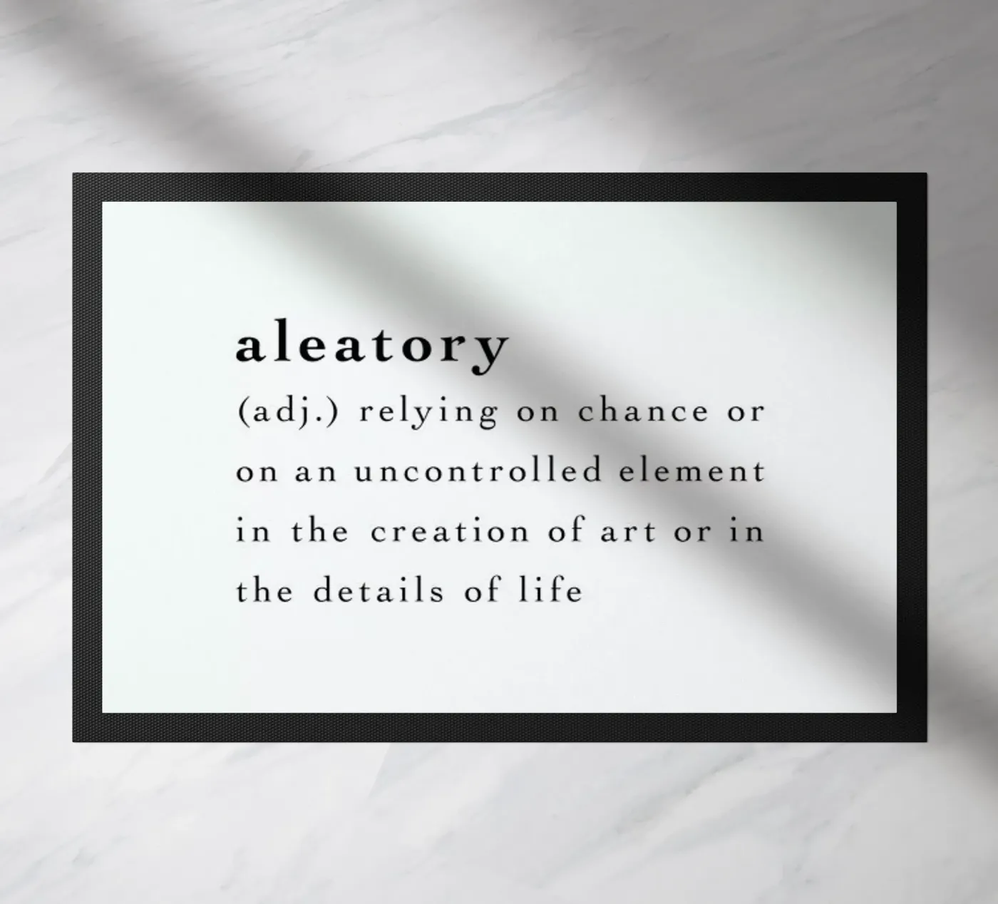 Aleatory deurmat van Studio One
