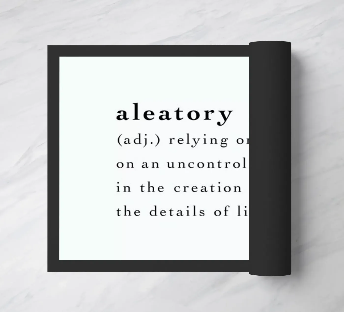 Aleatory doormat by Studio One