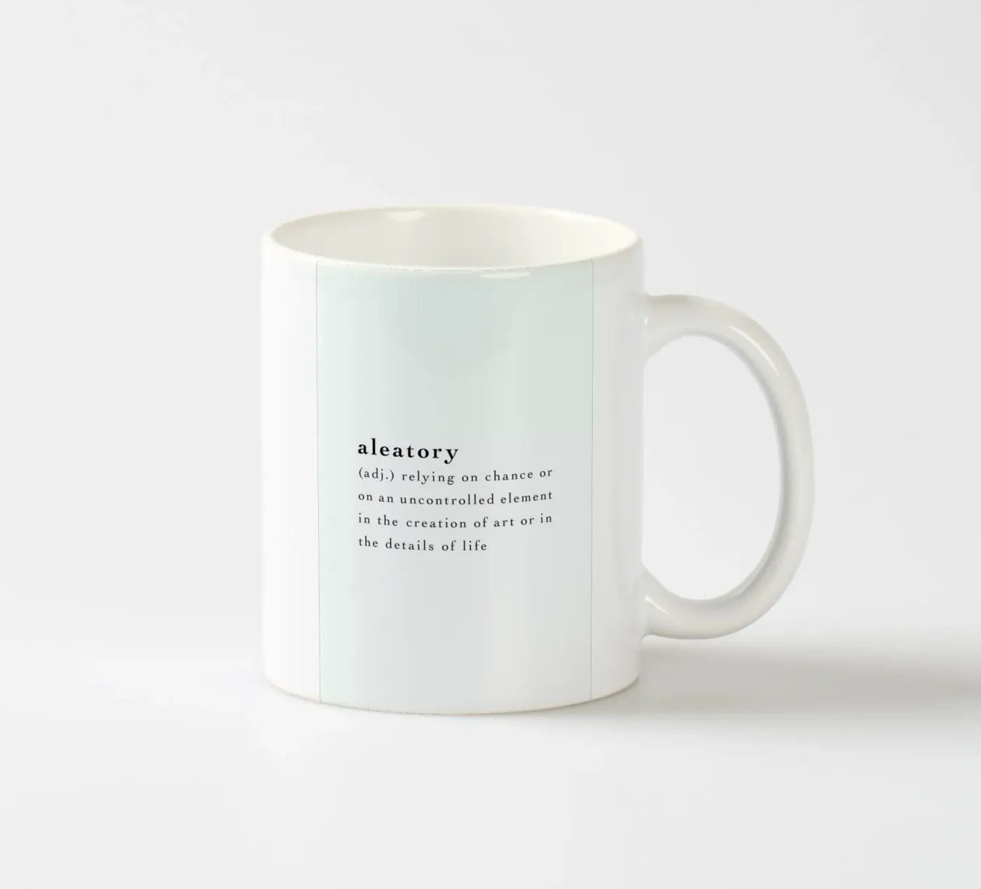 Aleatory ceramic mug by Studio One