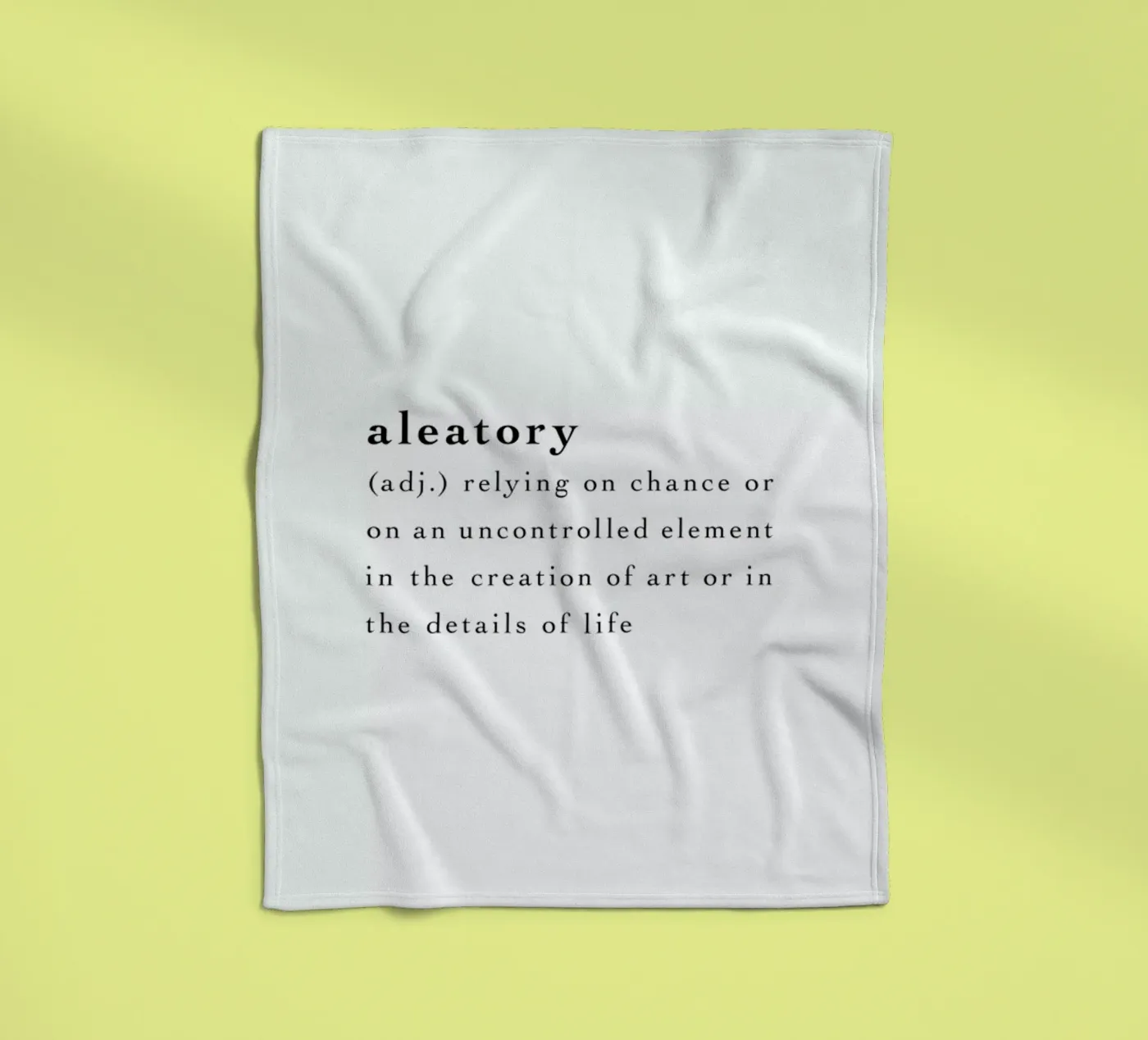 Aleatory fleecedeken van Studio One