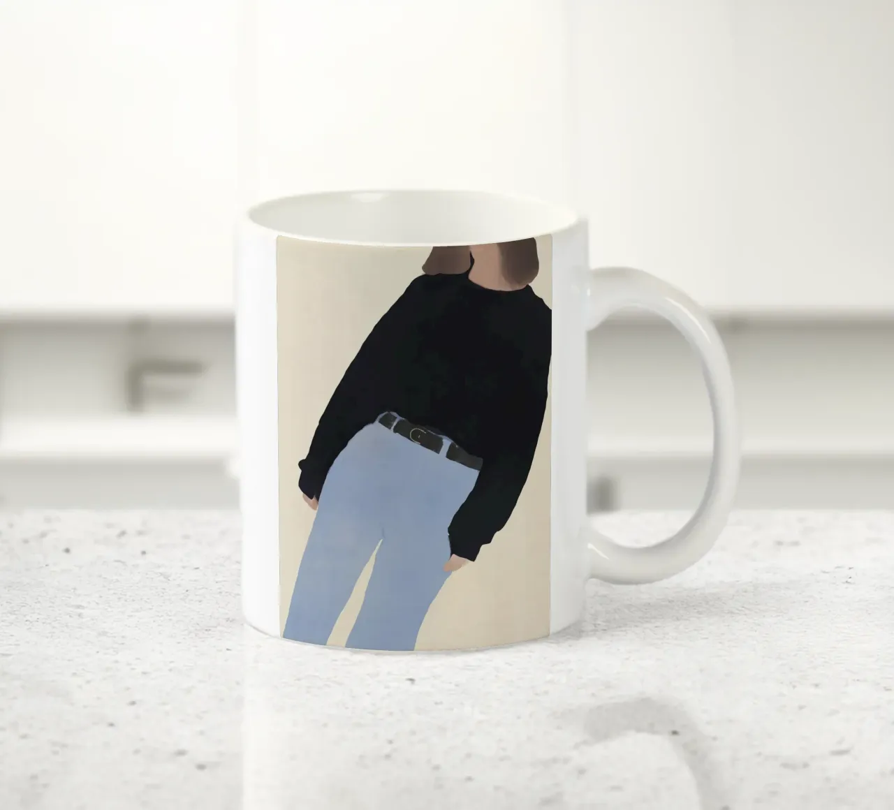 Moda figura 13 tazza in ceramica da Little Dean