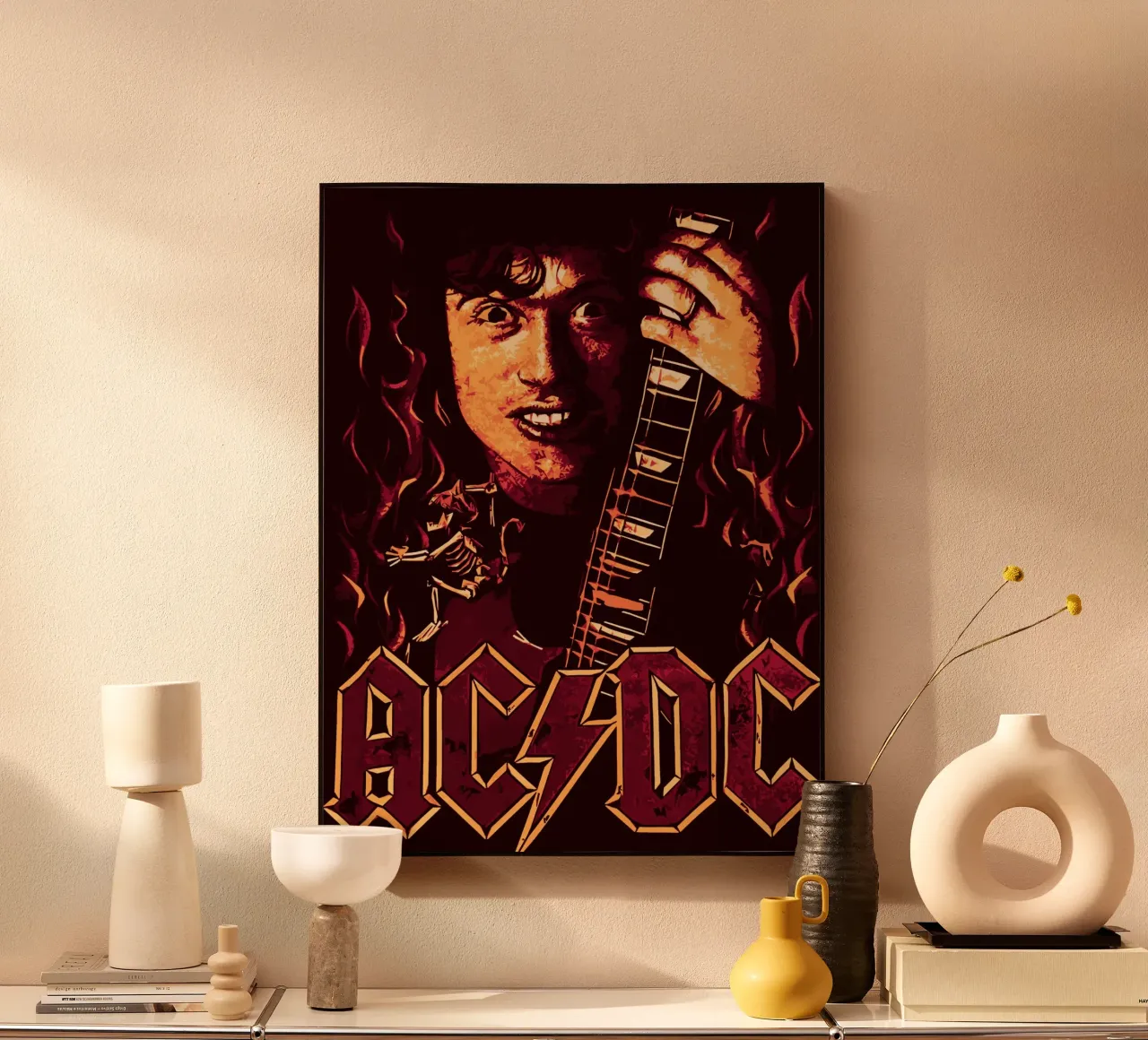 Ac Dc 1 Art alluminio dibond da music soul
