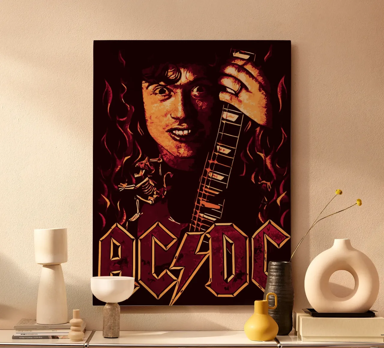 Ac Dc 1 Art alluminio dibond da music soul