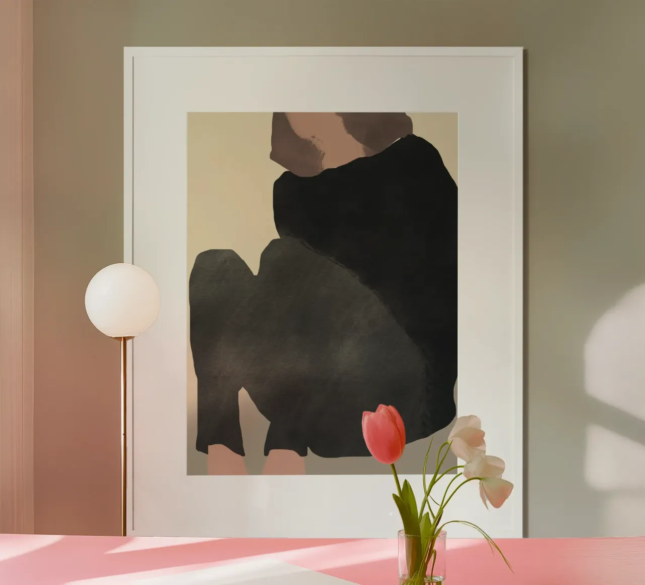 Moda figura 17 poster con telaio in plastica da Little Dean