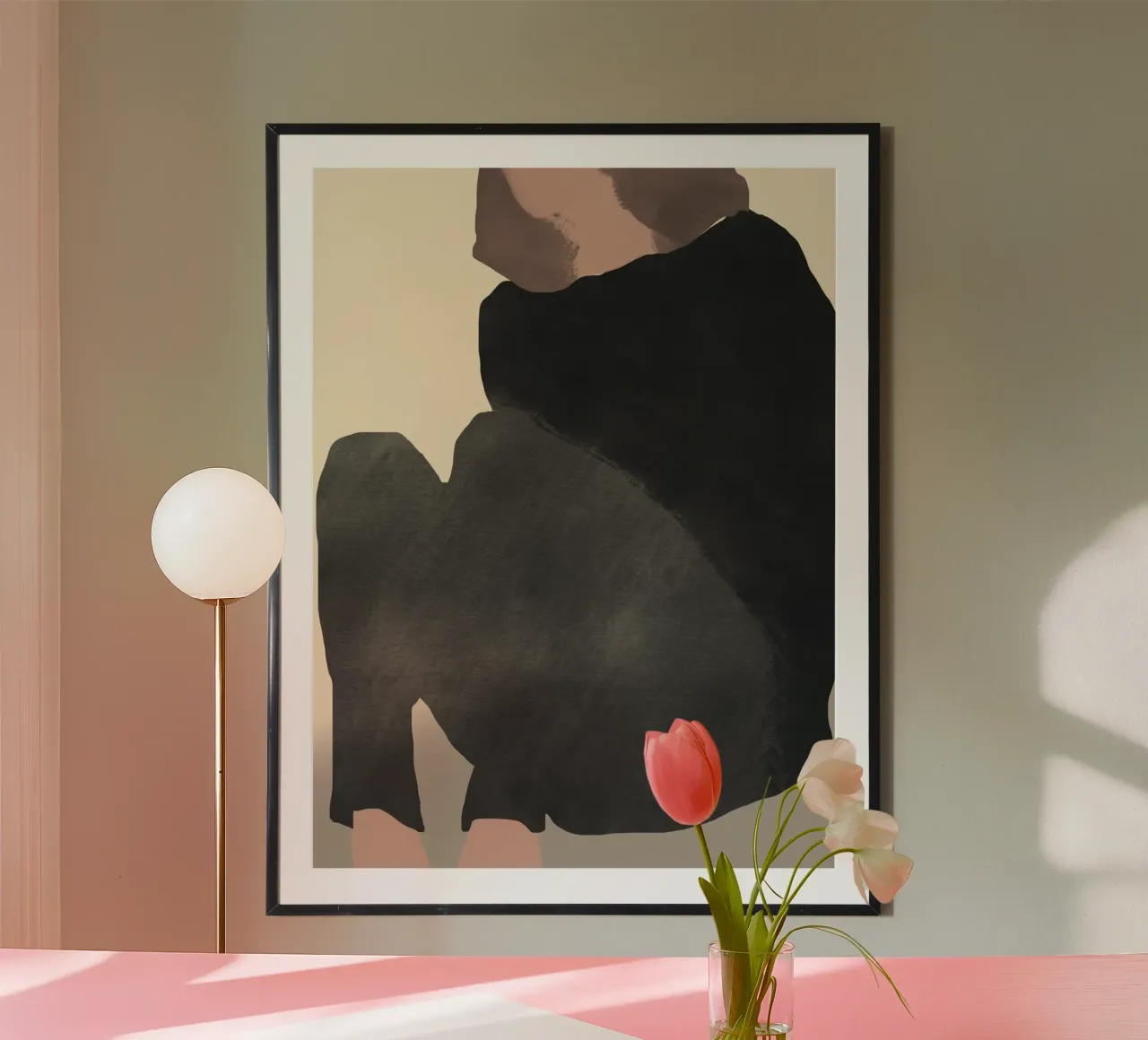 Moda figura 17 poster con telaio in plastica da Little Dean