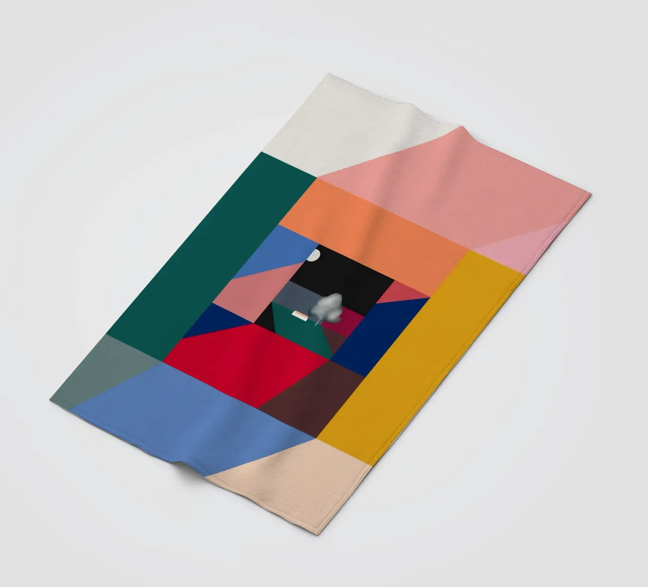 Verborgene Landschaft Fleecedecke von Little Dean