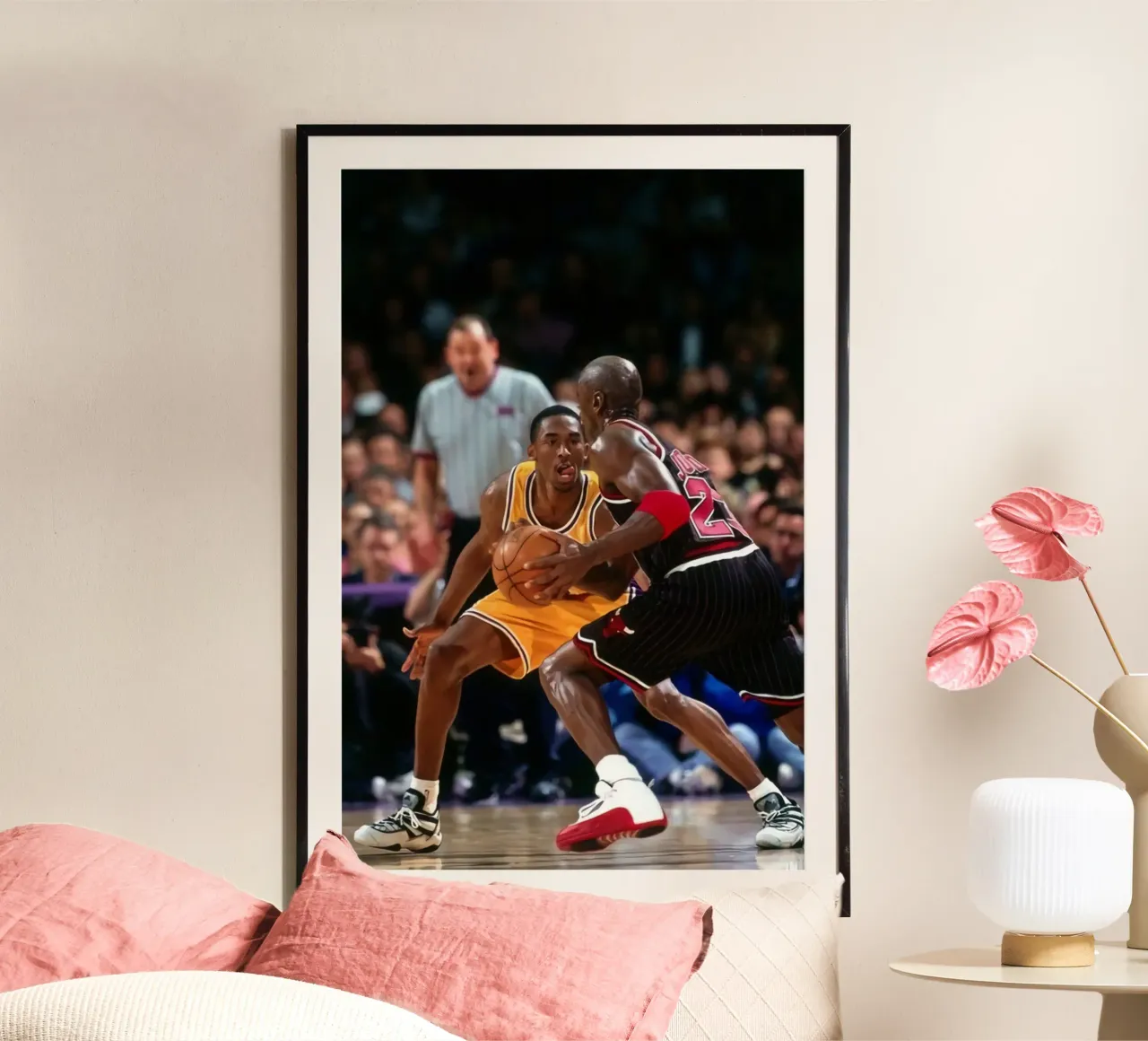 Duello tra leggende dei Lakers carta hahnemühle da FAKE ARTWORK STORE