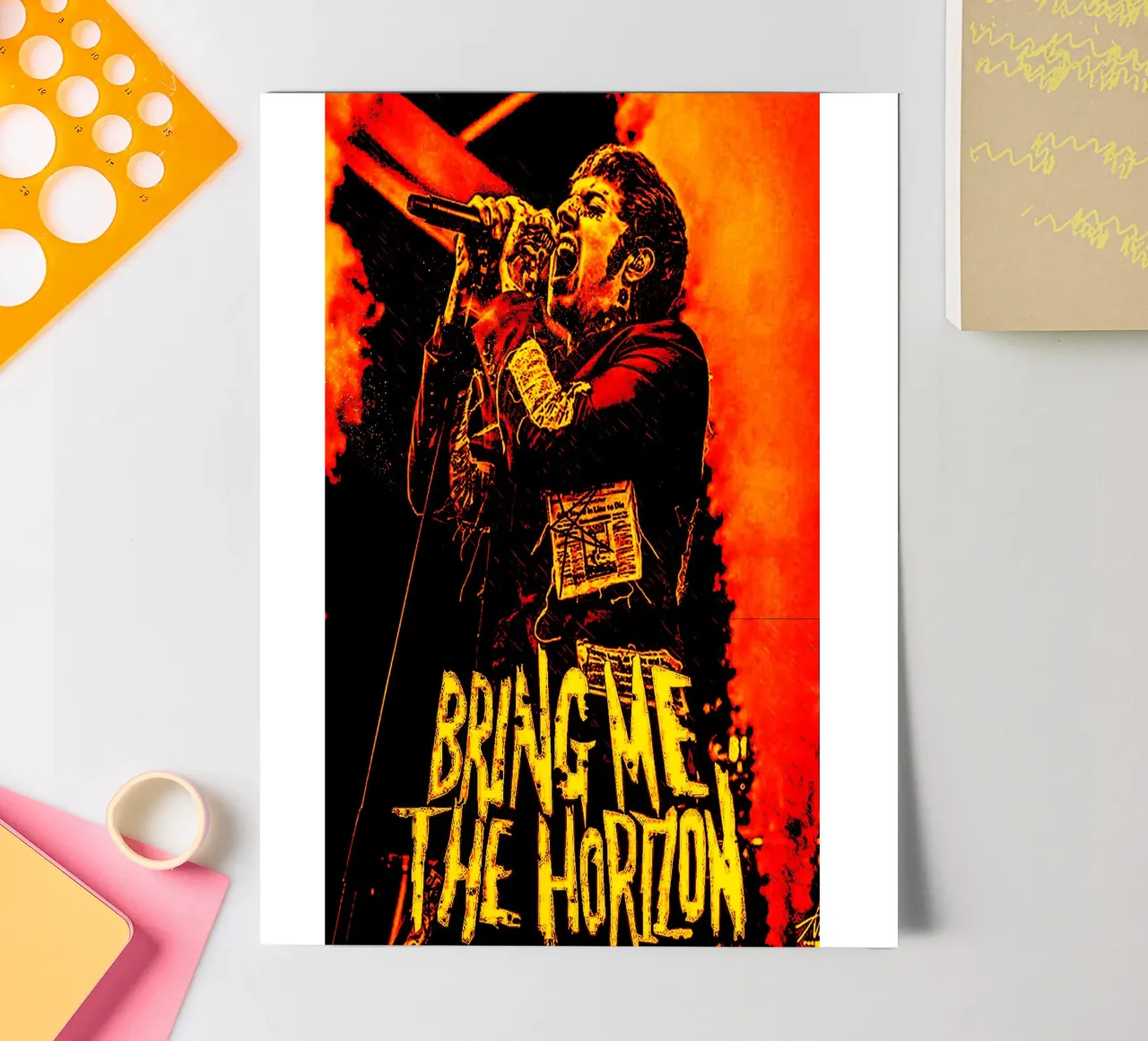 Bring Me The Horizon 4 Arte foglio adesivo da music soul