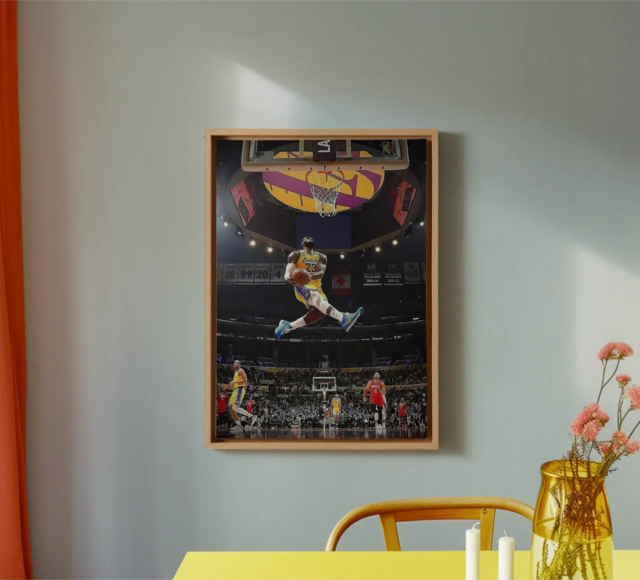 James Lebron Dunk lienzo de FAKE ARTWORK STORE