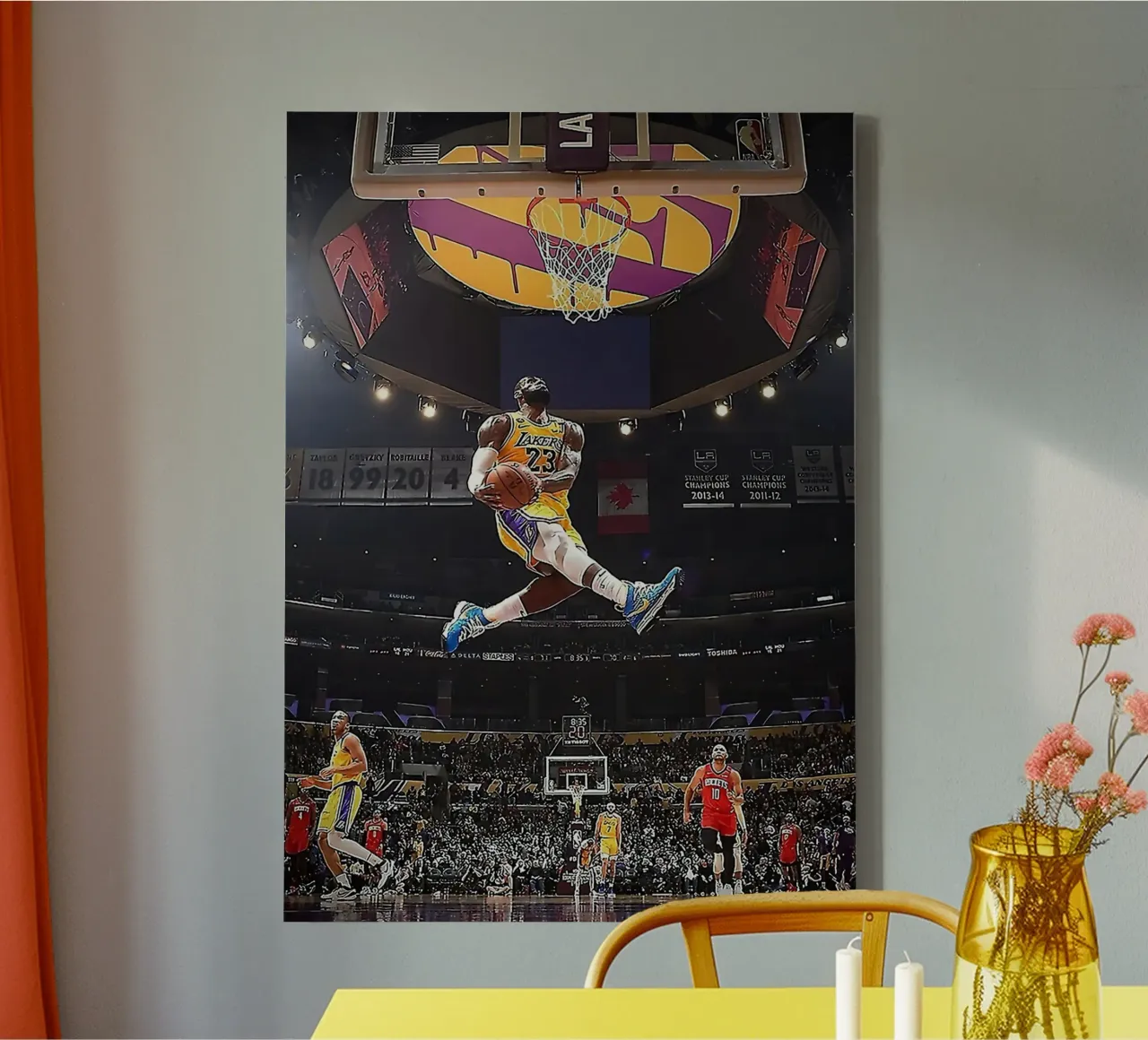 James Lebron Dunk lienzo de FAKE ARTWORK STORE