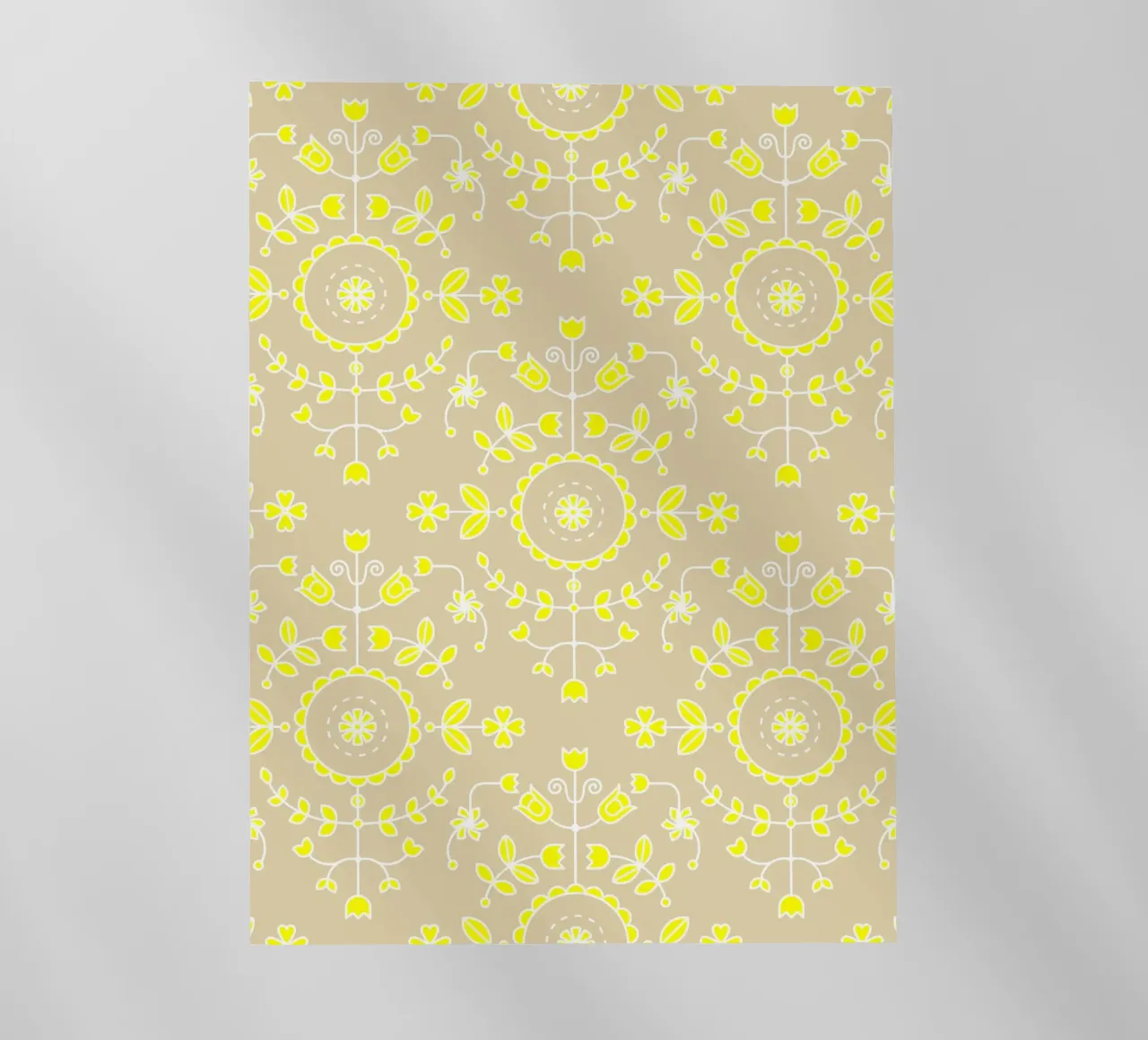 Boho floreale giallo neutro pellicola backlit da SilverPegasus