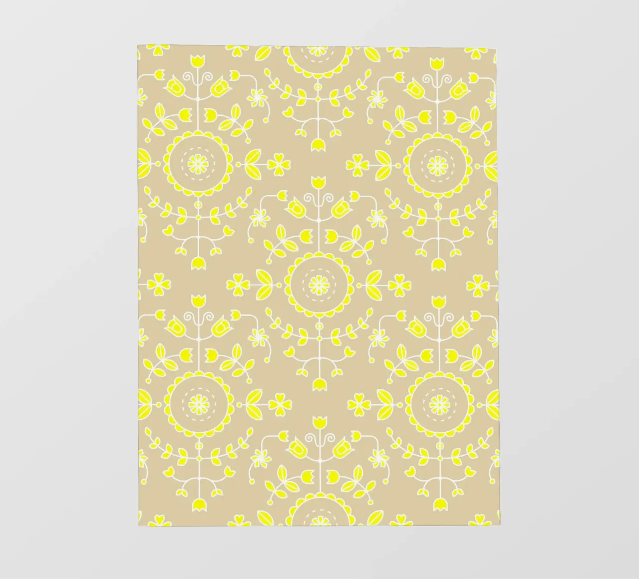 Boho floreale giallo neutro pellicola backlit da SilverPegasus