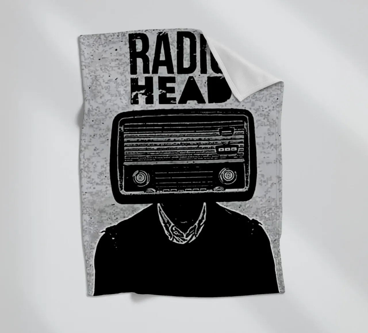 Radio Head 1 Art fleece blanket by music soul