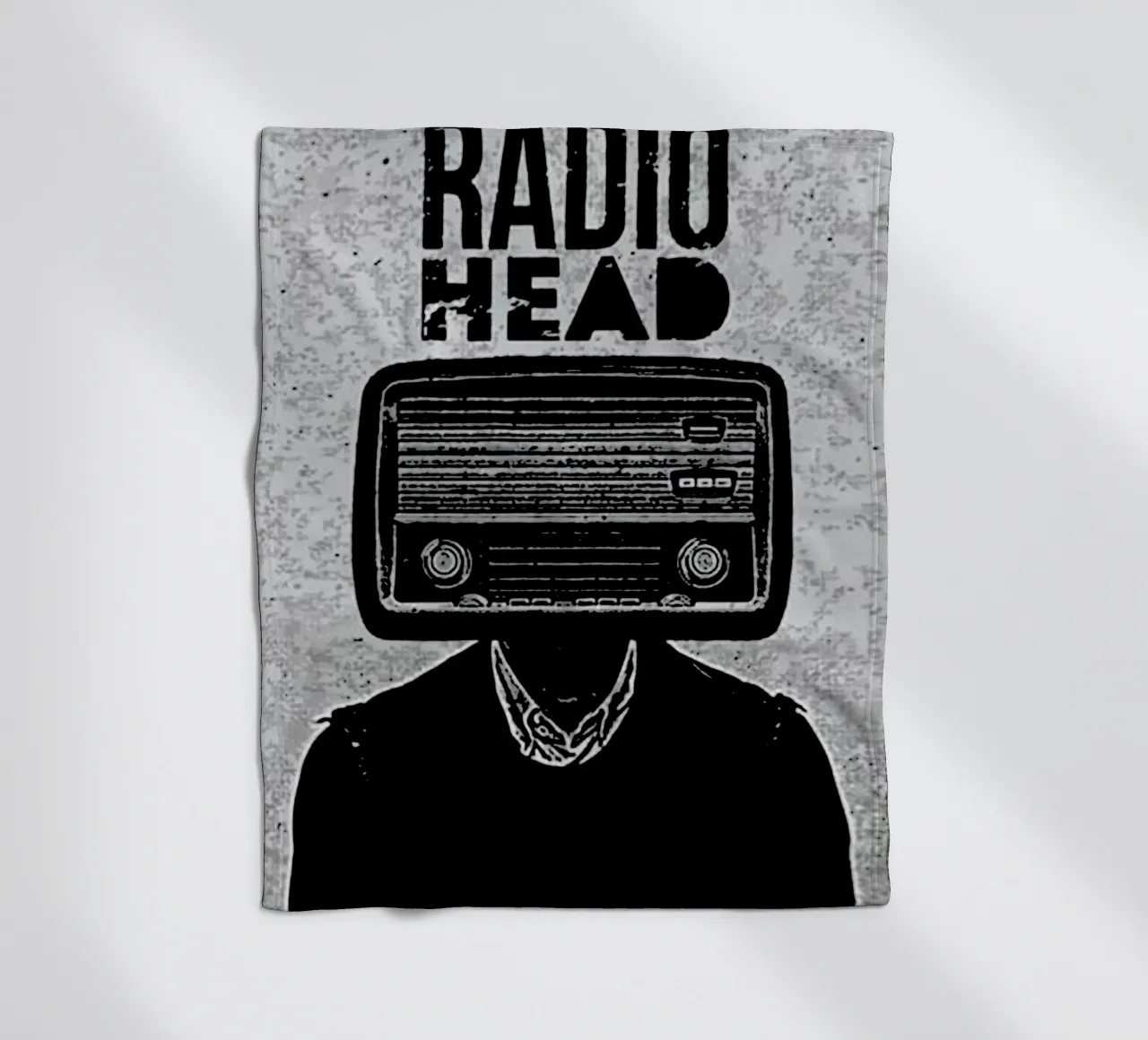 Radio Head 1 Art fleece blanket by music soul