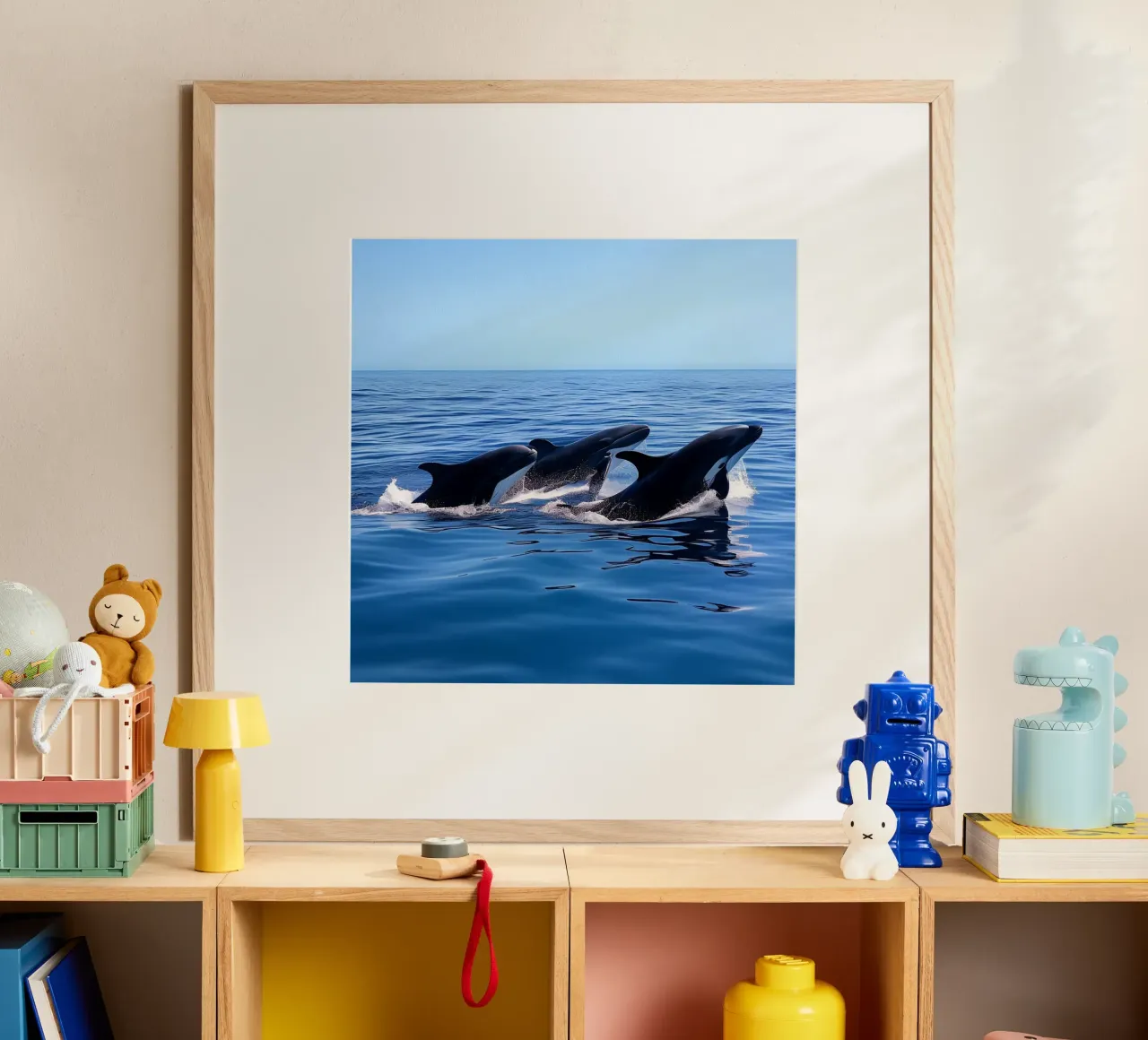 Das Flüstern des Ozeans Poster mit Kunststoffrahmen von PhotoVibe Decor