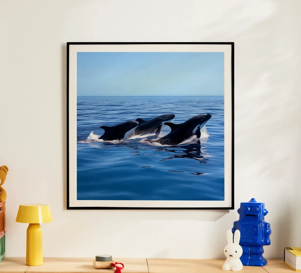 Das Flüstern des Ozeans Poster mit Kunststoffrahmen von PhotoVibe Decor