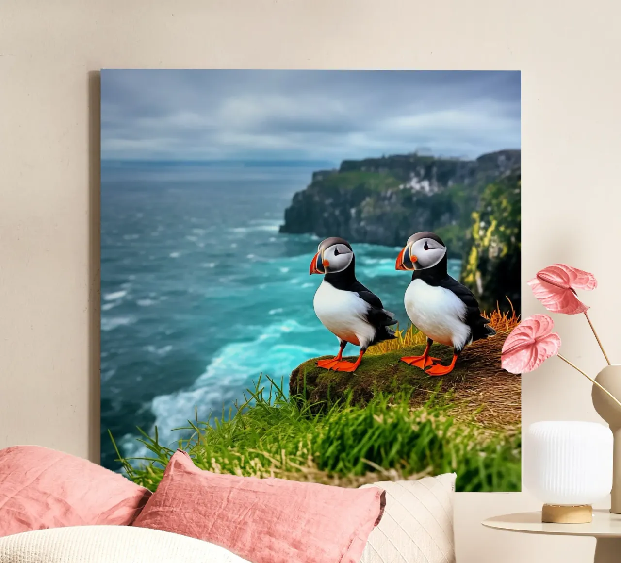 Whispers of the Ocean canvas with Floater frame by PhotoVibe Decor