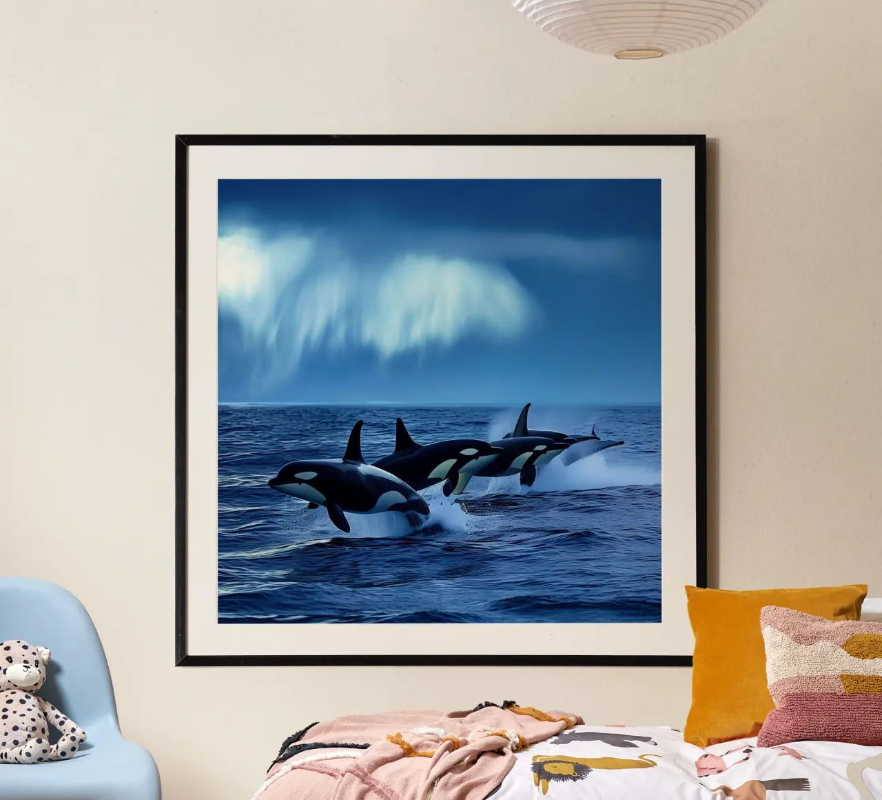 Das Flüstern des Ozeans Poster mit Kunststoffrahmen von PhotoVibe Decor