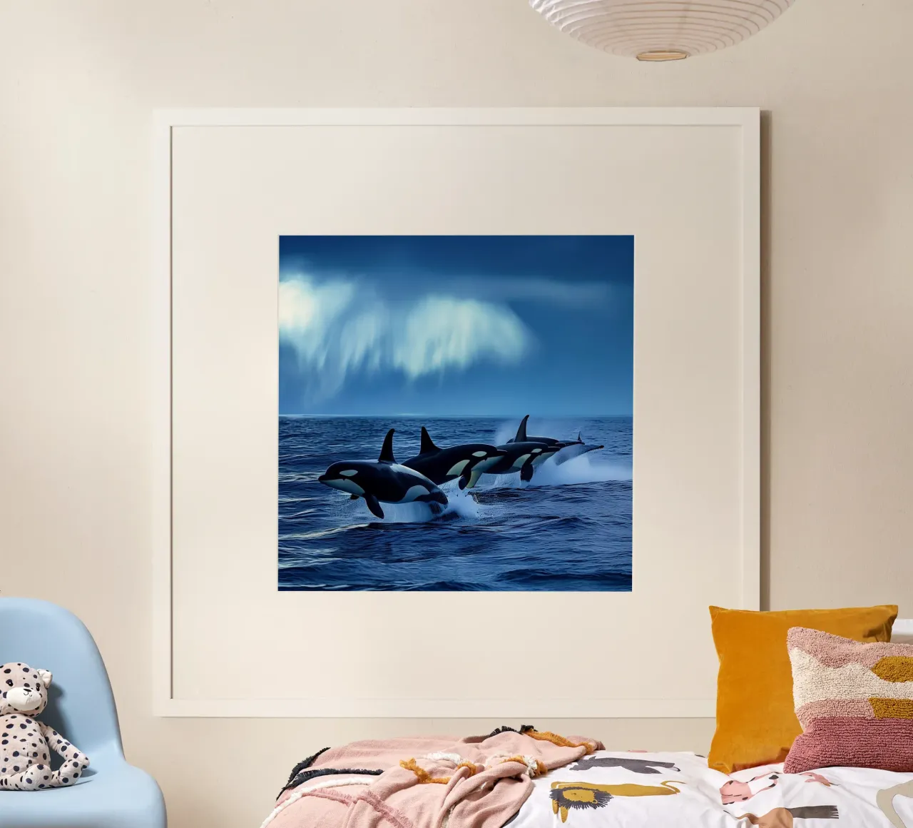 Das Flüstern des Ozeans Poster mit Kunststoffrahmen von PhotoVibe Decor