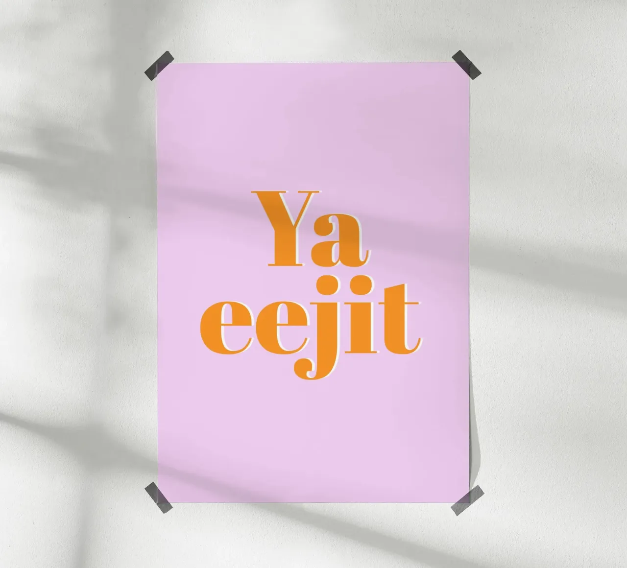 Ya Eejit (slang irlandese per "sciocco") poster da Ayleen