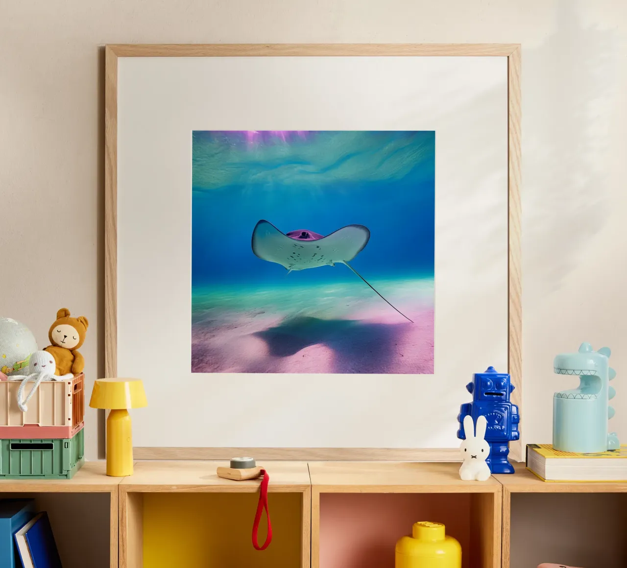 Das Flüstern des Ozeans Poster mit Aluminium Rahmen von PhotoVibe Decor