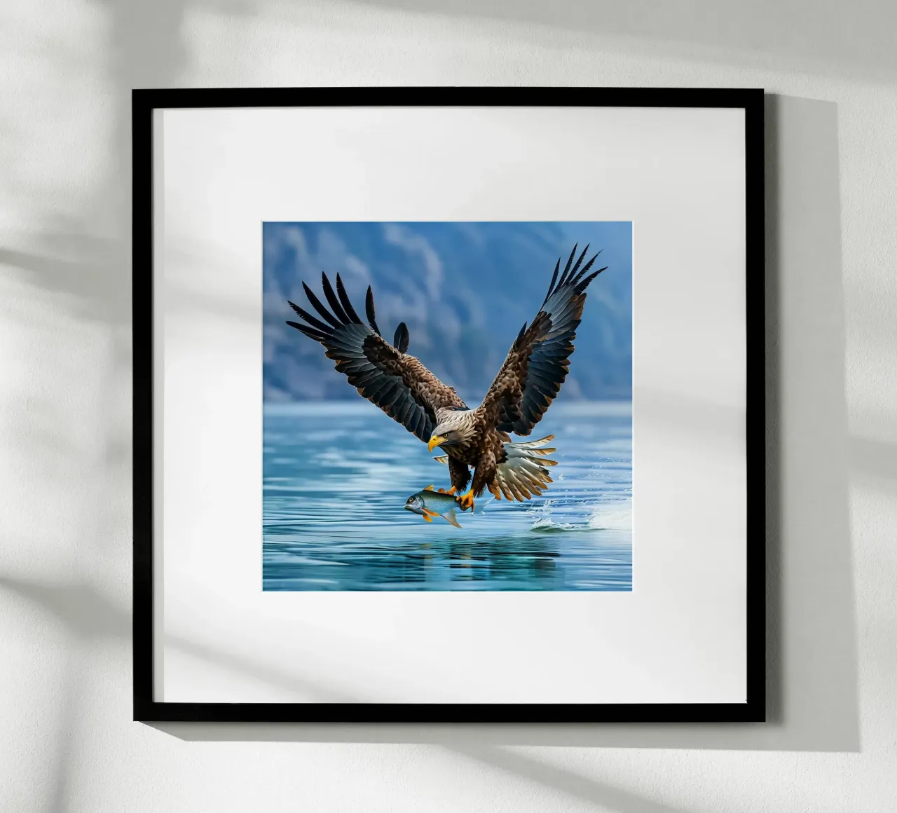Sussurri dell'oceano poster con telaio in alluminio da PhotoVibe Decor