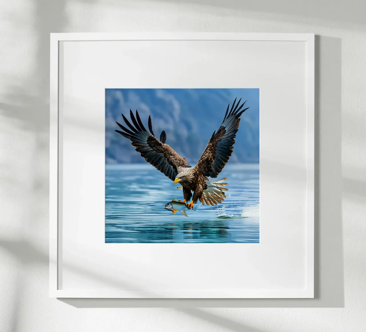Sussurri dell'oceano poster con telaio in alluminio da PhotoVibe Decor