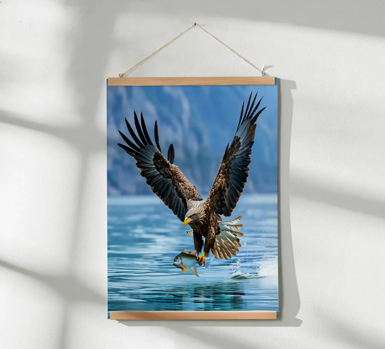 Sussurri dell'oceano poster con telaio in alluminio da PhotoVibe Decor