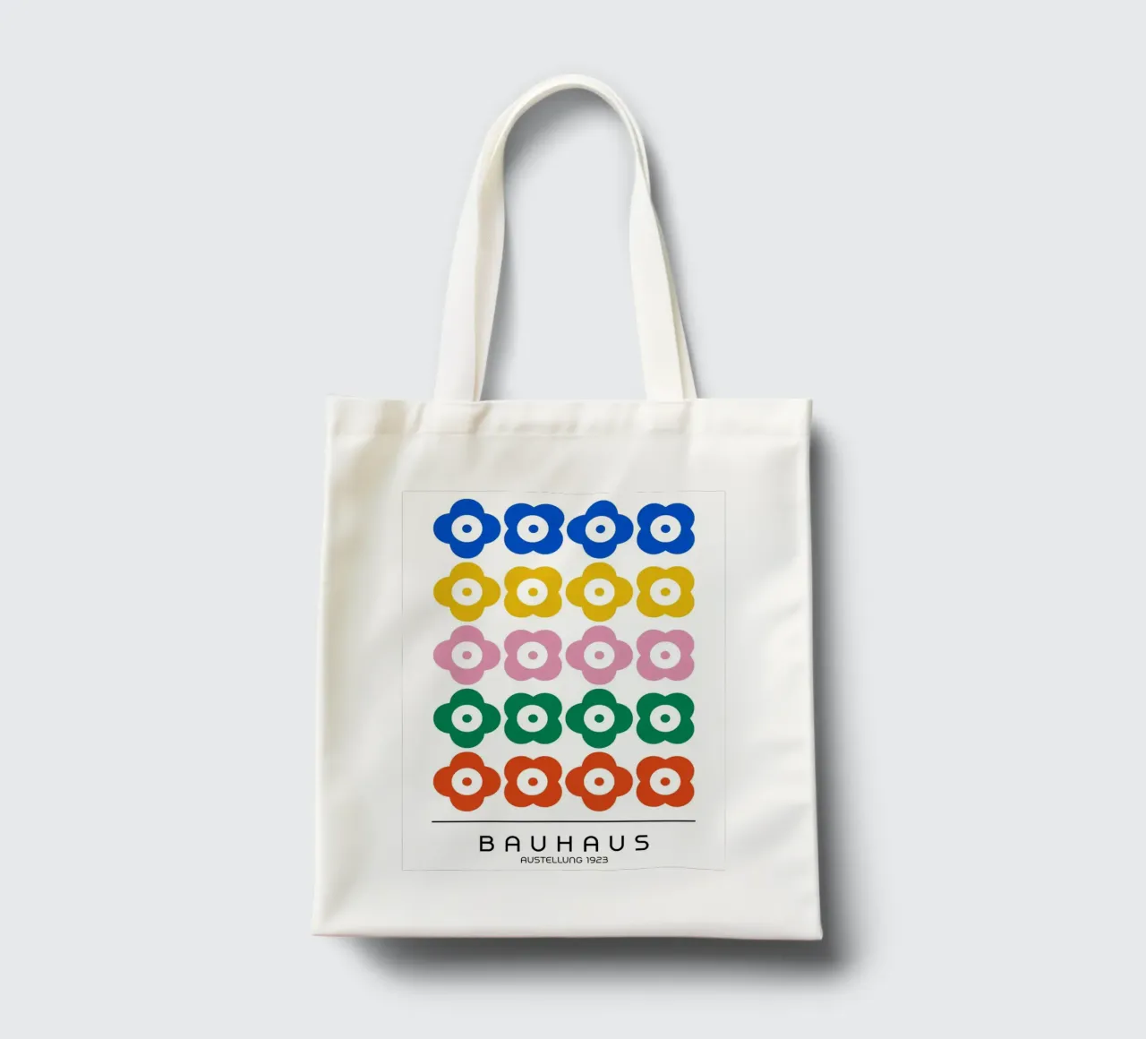 Bauhaus Flowers - Pop Art Geometry tote bag by Casa Calm