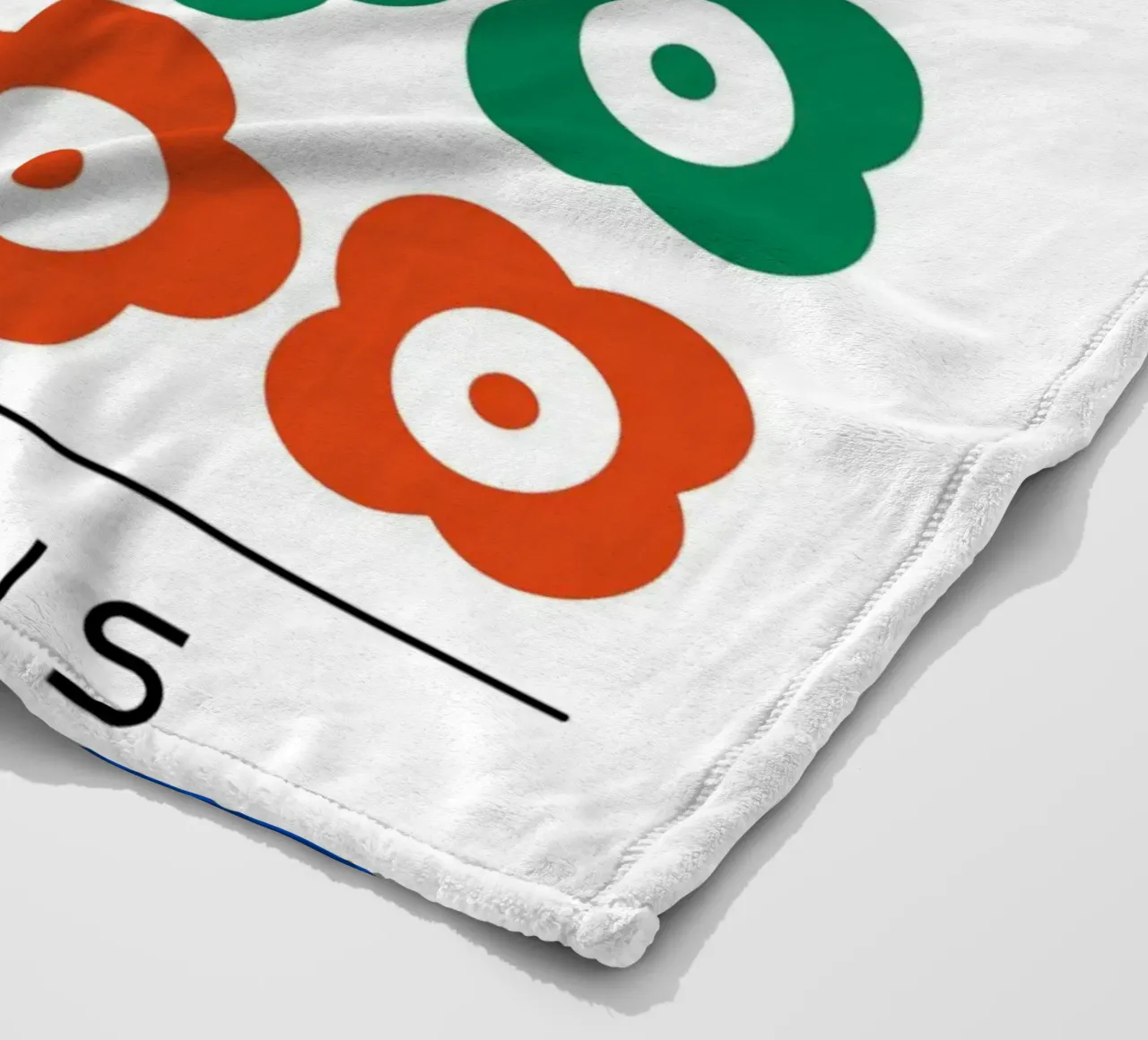 Bauhaus Flowers - Pop Art Geometry fleece blanket by Casa Calm