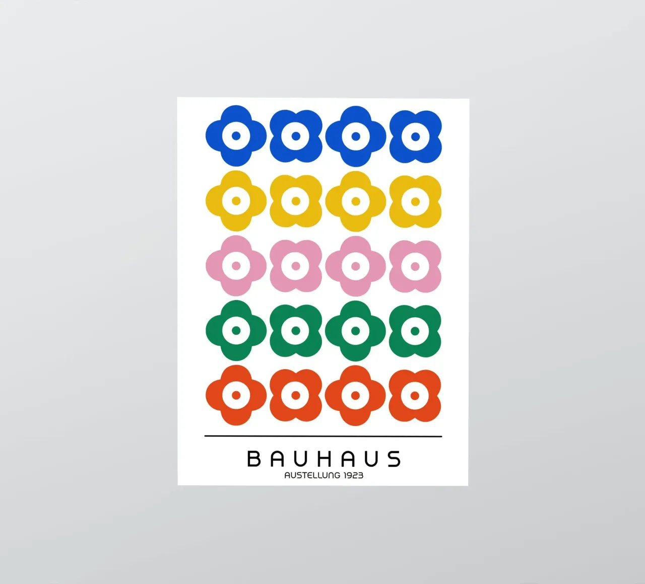 Bauhaus Flowers - Pop Art Geometry sticker by Casa Calm