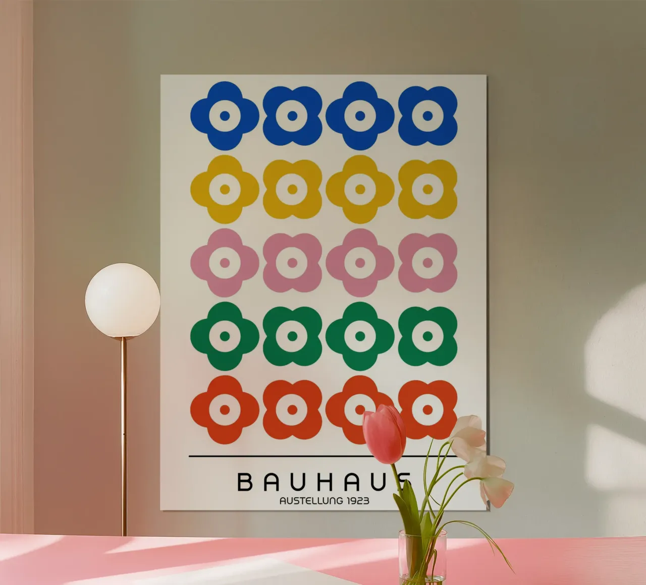 Bauhaus Flowers - Pop Art Geometry hahnemühle by Casa Calm
